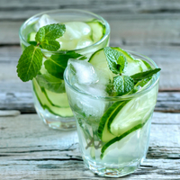 Minty Cucumber Water